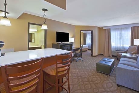 SUITE-1 KING BED,NSMK,SEP BEDRM,KITCHTT,FULLSZ FRIG,SOFBD,FULL BREAKFAST
