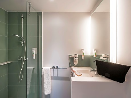 Standard Room with large bed for one or two people and single sofa bed