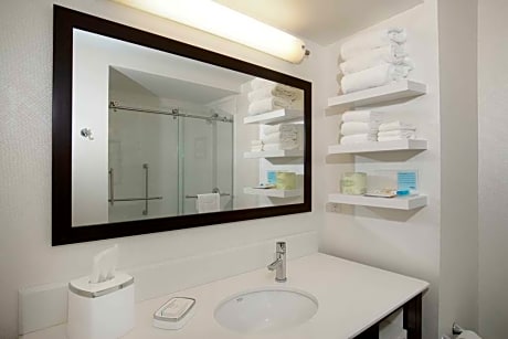  1 KING 1 BEDROOM SUITE SHOWER ONLY NONSMOKING - HDTV/FREE WI-FI/SITTING AREA/ - HOT BREAKFAST INCLUDED -