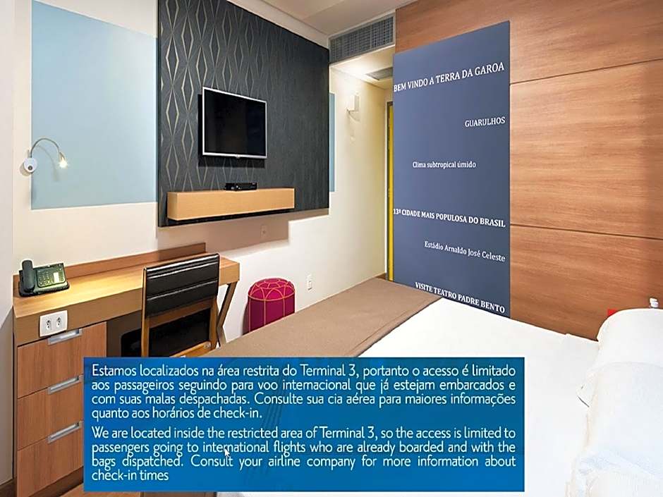 TRYP BY WYNDHAM São Paulo Airport - Hotel de Transito Terminal 3 -Lado Ar - Área restrita á passageiros já embarcados - Piso 1