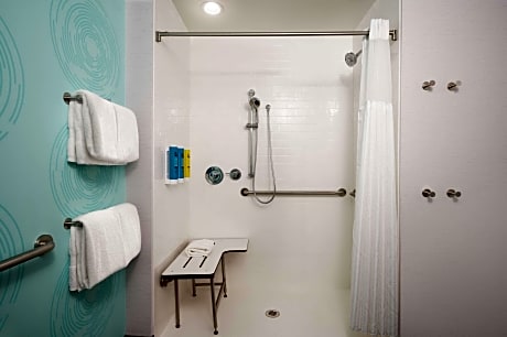 2 QUEEN MOBILITY ACCESSIBLE ROLL IN SHOWER, FREE HOT BREAKFAST - FREE WIFI - HDTV, MINI-REFRIGERATOR