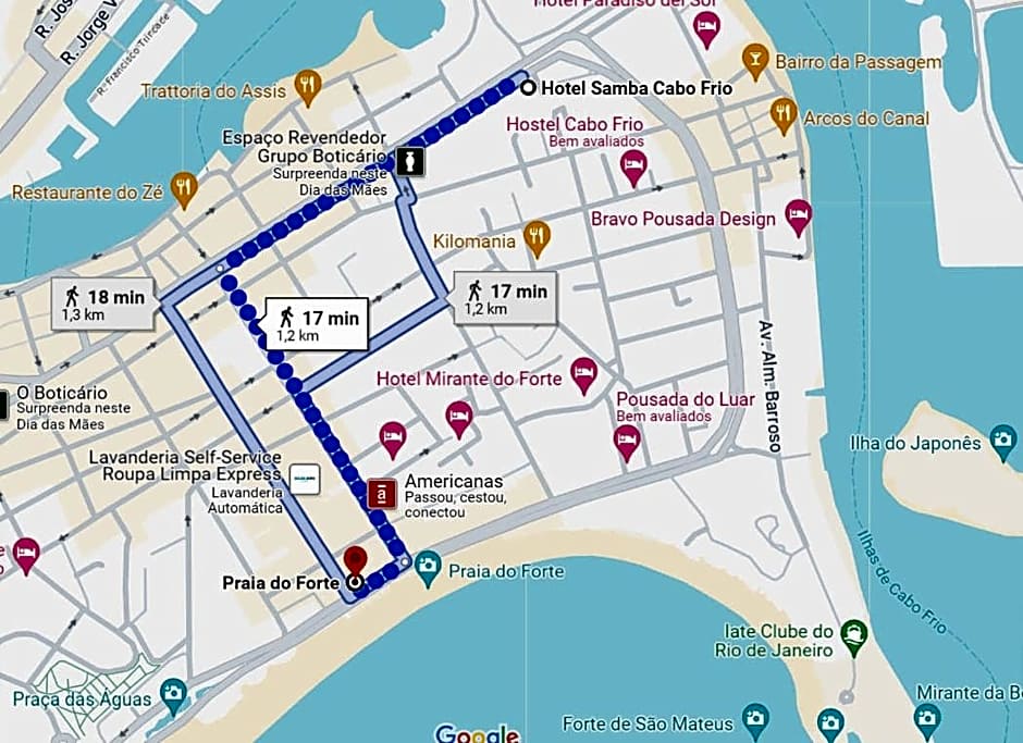 Flat 313 na melhor localização de Cabo Frio