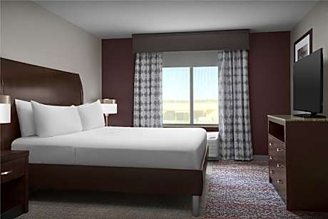 1 King Bed 1 Bedroom Suite Living Area-comp Wifi- Hdtv W/hidef Channels Refrigerator-microwave- Pod