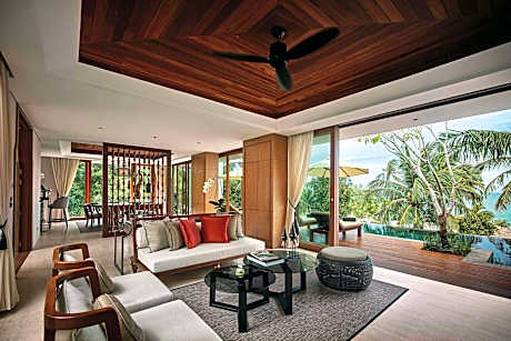 Villa Kasara, 3 Bedroom Villa, Bedroom 1: 1 King, Bedroom 2: 1 King, Bedroom 3: 2 Twin, Balcony