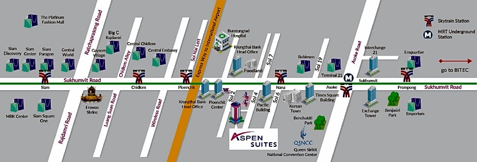 Aspen Suites Hotel Sukhumvit 2 Bangkok by Compass Hospitality