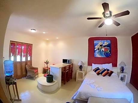 Studio with private balcony with view