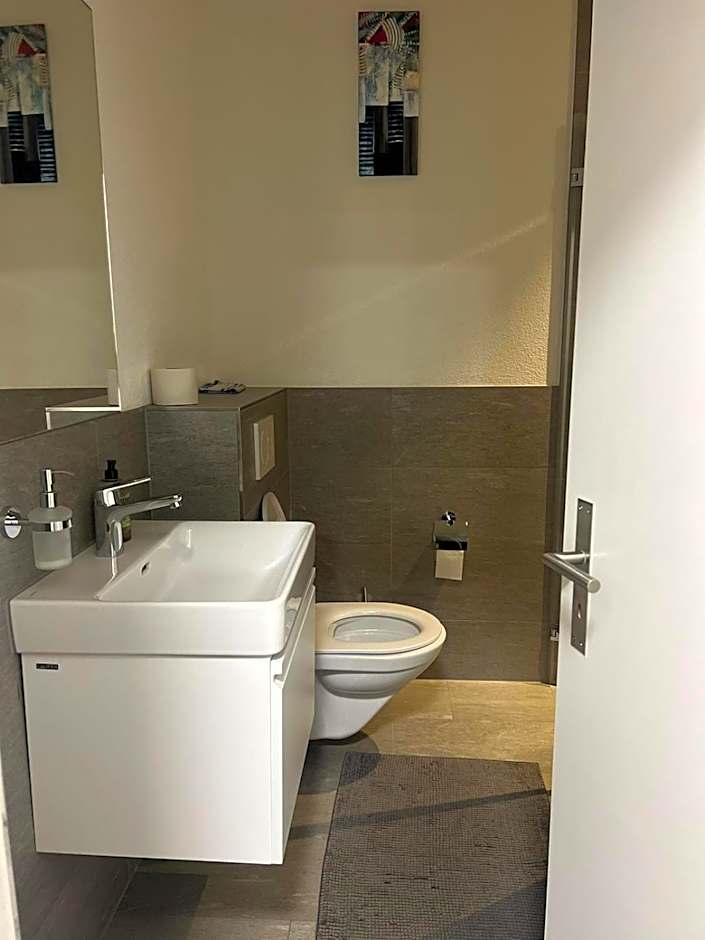 Basel-Stadt Gundeldingen Zimmer 402, WC in the hallway, outside the room