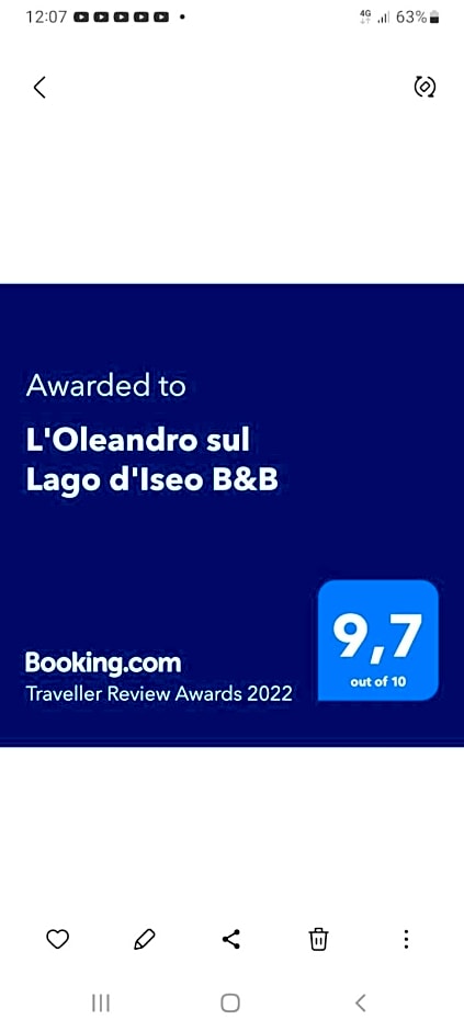 L'Oleandro sul Lago d'Iseo B&B