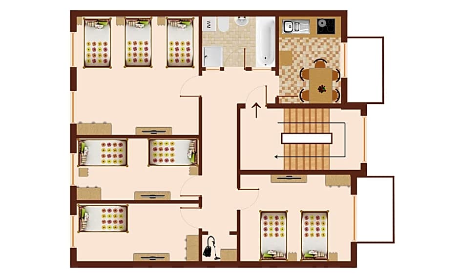 VAZ Apartments Birkenweiher für Monteure und Fachkräfte, WLAN,TV, Küche, 4-8 Personen