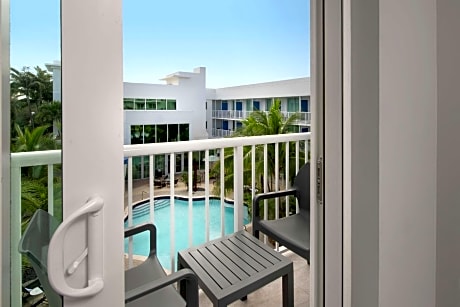 1 King Bed Pool View