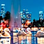 Downtown Los Angeles Skyline balcony view Modern Penthouse