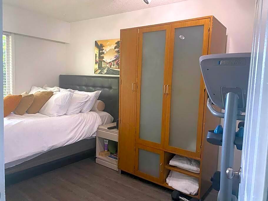 Room in an upper level 4 bedroom-1bathroom home on a quiet tree lined street