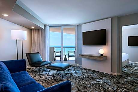 Oceanview Suite, 1 Bedroom Suite, 1 King, Sofa bed, Balcony