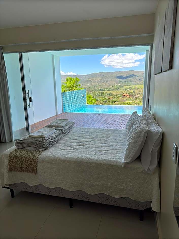 Casa Hari Veadeiros - piscina, ar condicionado e vista maravilhosa!