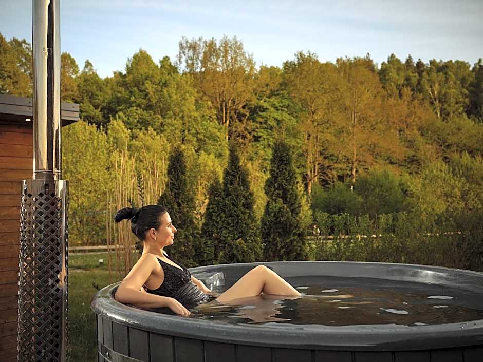 Rezerwat Wielin Sauna - Balia - Hot Tube - Jacuzzi - Basen - Klimatyzacja - Kominek