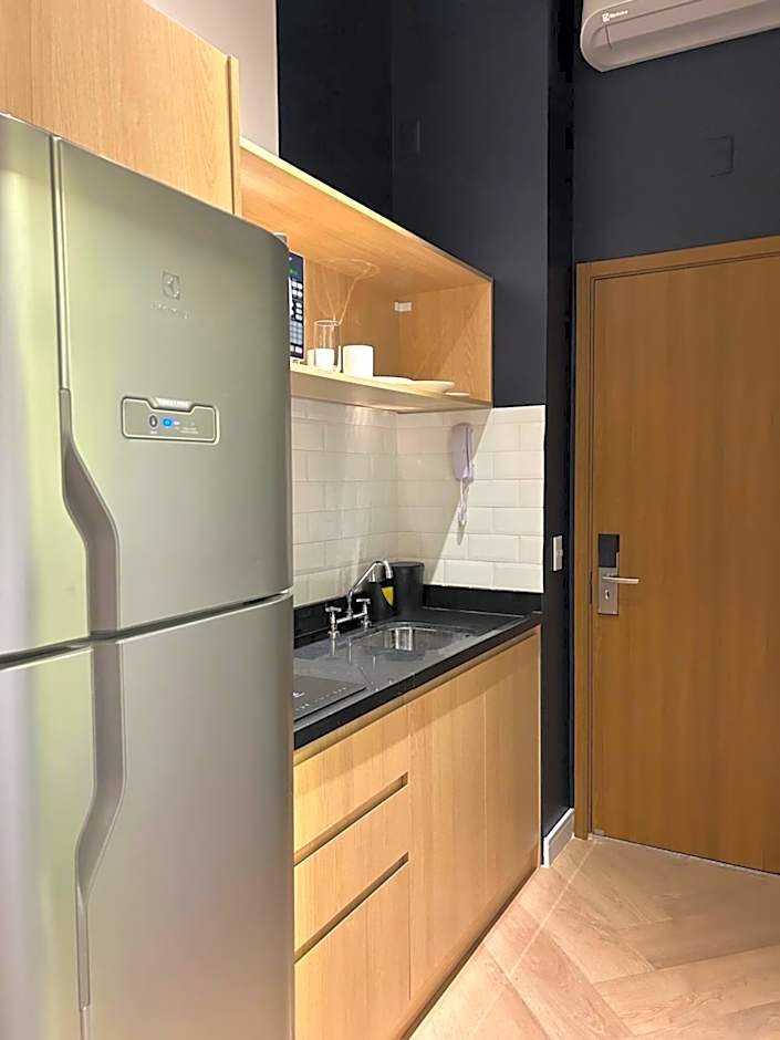 Studio a 500 metros do Allianz Parque, moderno, com piscina e academia