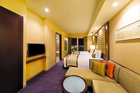 Deluxe Twin Room with View Bath - Non-Smoking