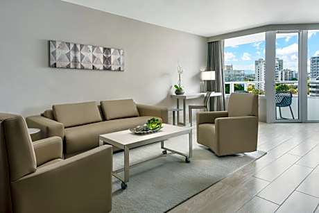 One-Bedroom King Suite with Sofa Bed and Balcony