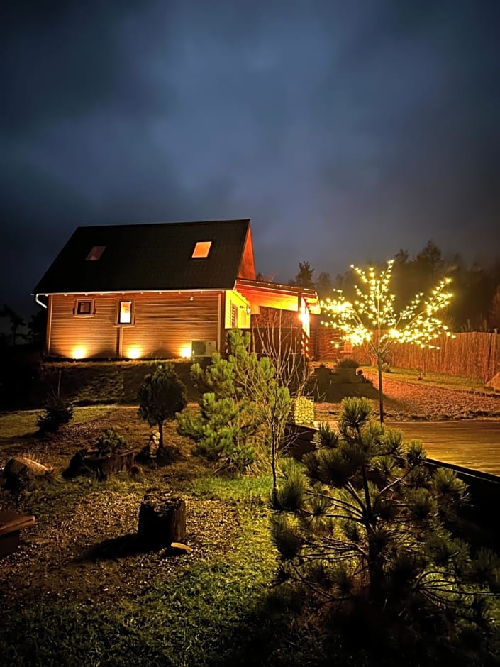 Dolina Bella - ogrzewany domek z balią, sauną i kominkiem w sercu Kaszub