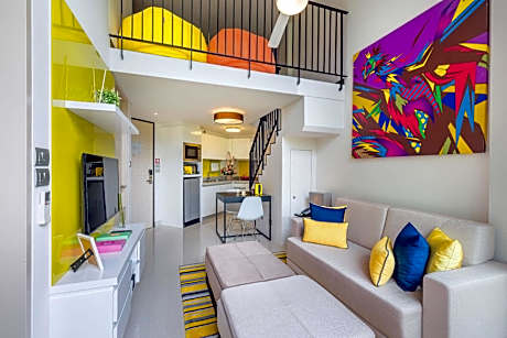 One-bedroom Loft Suite with Lagoon View