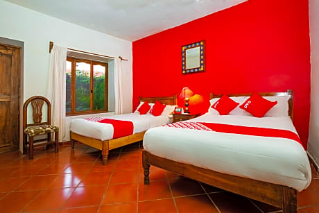 Double two beds