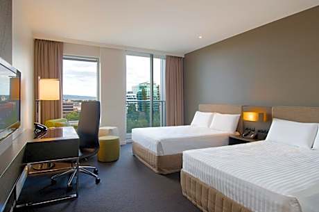 Premium Deluxe Room with Two Double Beds, Park View and Balcony