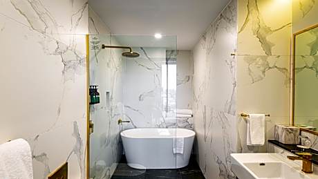 1 King Bed Premium City View Bathtub