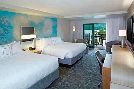 King Room with Two King Beds with Balcony and Lake View