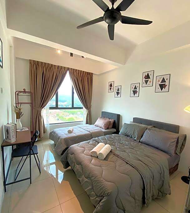 Ipoh Stylish Cozy Stay Meru Casa Kayangan 6Pax 2FreeParking