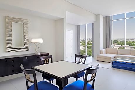 Two-Bedroom Connecting Family Suite with Community View, Pantry Lounge Access and Shuttle Bus to JBR Beach and various shopping malls