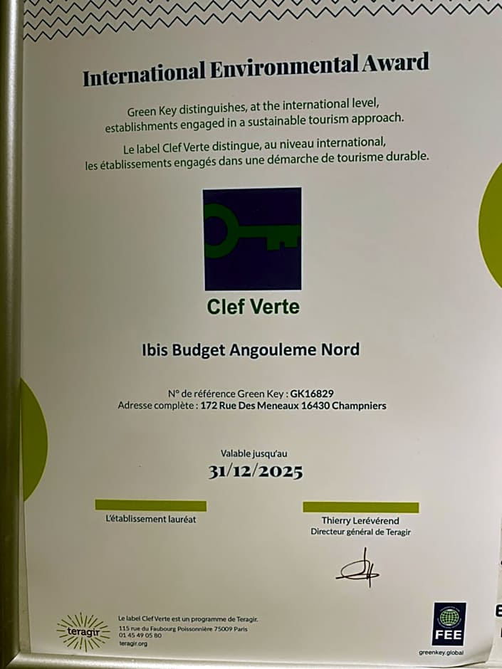 ibis budget Angoulême Nord