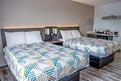 2 Full Beds | Non-Smoking, Kitchen