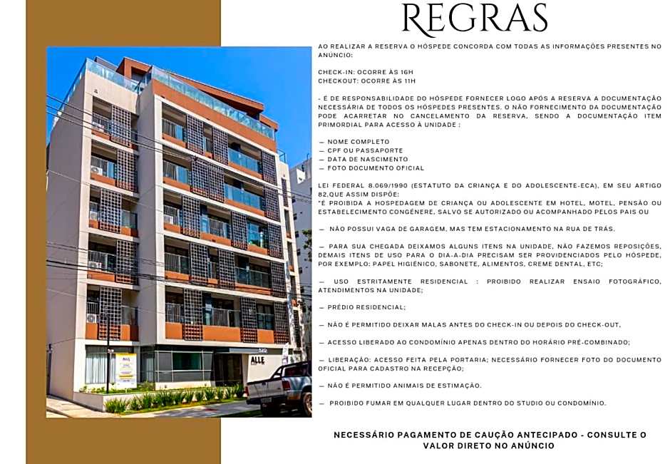 Easy Star - Lindo Studio na m elhor localização do Brooklin!- ZR01H