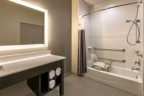 1 King Bed Mobility/Hearing Impaired Accessible Room Non-Smoking