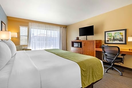 King Room with Partial Ocean View and Balcony - Non-Smoking