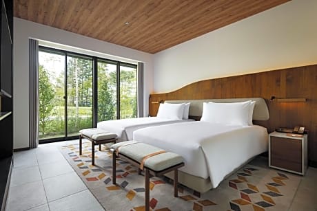 Garden Villa with Two Single Beds and Private Garage
