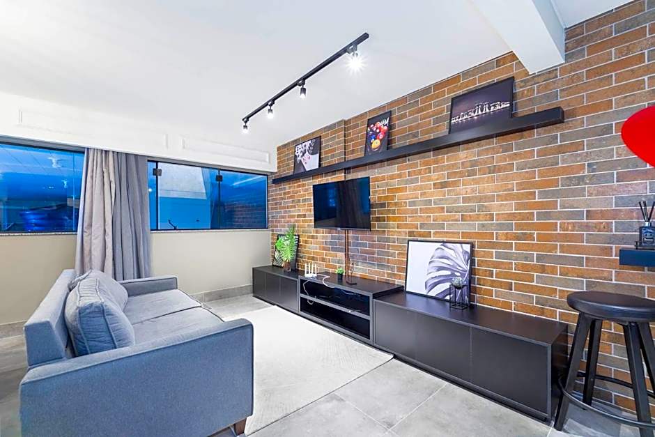 Terrazzo 402B - Apartamento 02 suítes - Acomoda até 06 pessoas - À poucos metros da praia de Bombas - (Consultar serviços de roupa de cama e banho)