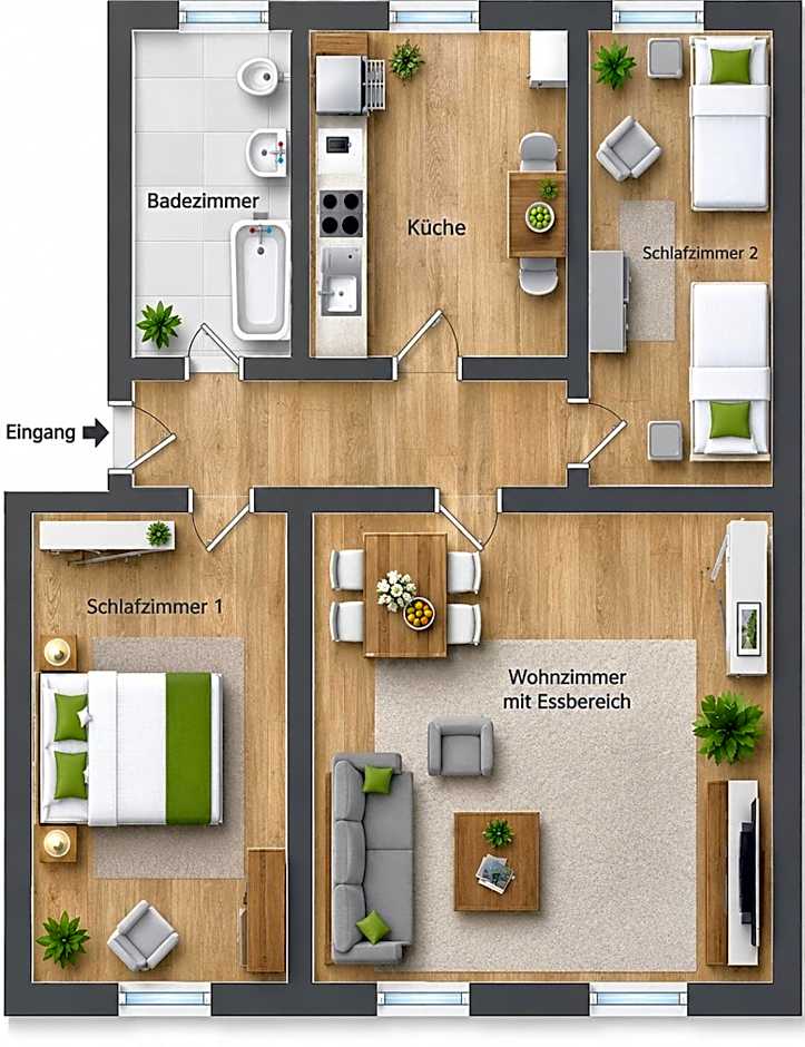 Viadrina Rooms & Apartments Frankfurt-Oder am Park im Zentrum