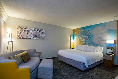 King Room with Sofa Bed and Roll-in Shower - Mobility and Hearing Accessible