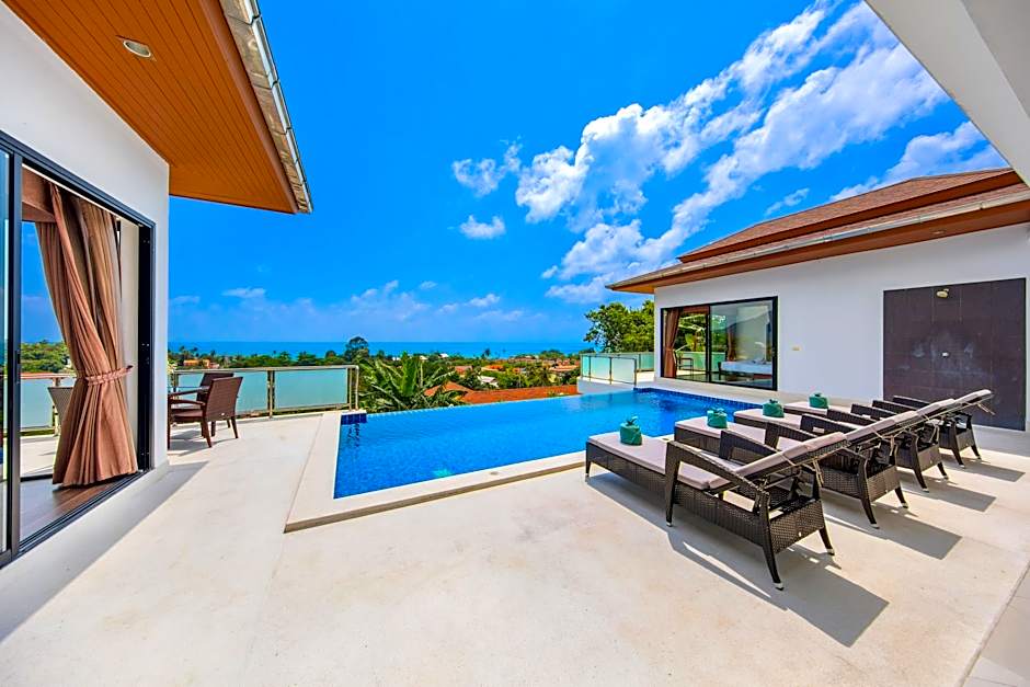 Sunny Banks - Modern Sea View 4 Bed Pool Villa