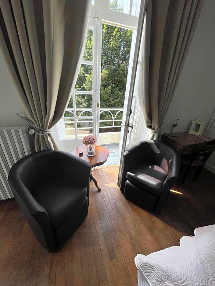 Vue du Château chambres en toute autonomie