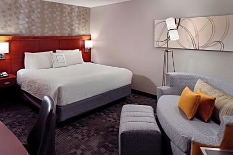 Mobility/Hearing Accessible Guestroom King Roll-In Shower