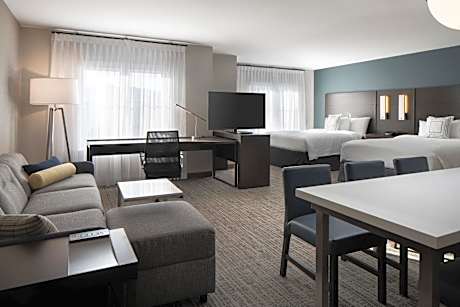 Queen Studio with Two Queen Beds and Sofa Bed