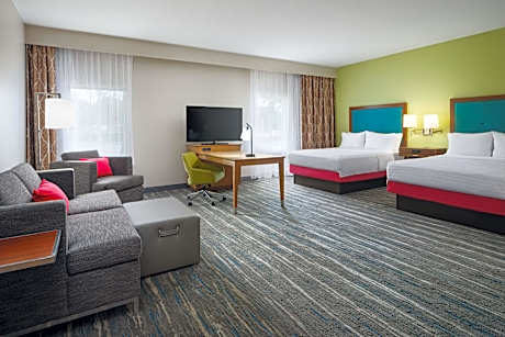 2 Qns Hearing Access Studio W/sofabed Nosmok Vis Firealrm/door/phn Alrt/sofabed/wetbar Microwv/fridg