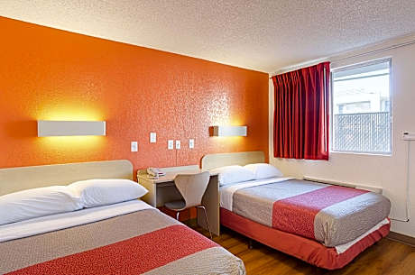 2 Full Beds | ADA/RI Shower/Mini Fridge