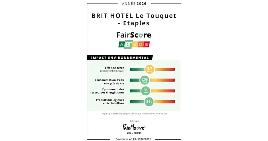 BRIT HOTEL Le 940 Le Touquet-Etaples