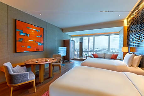 2 Double Beds Canton Tower View