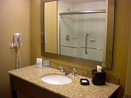  2 QUEENS MOBILITY ACCESS W/TUB NONSMOKING - HDTV/FREE WI-FI/WORK AREA - HOT BREAKFAST INCLUDED -