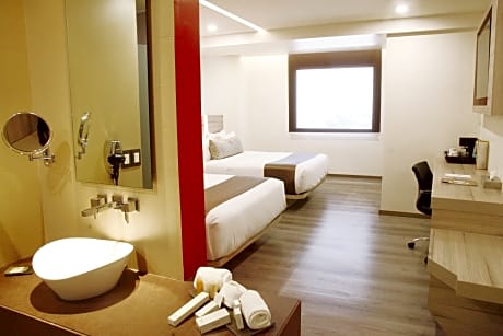 Double queen size bed