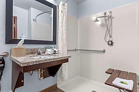 ACCESSIBLE - 2 QUEEN,MOBILITY ACCESSIBLE,ROLL IN SHOWER,NSMK,FULL BREAKFAST